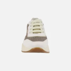 Zapatillas deportivas Belorado en combinado blanco y platino