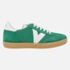 Zapatillas deportivas Berlin serraje retro verde