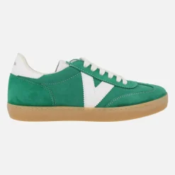 Zapatillas deportivas Berlin serraje retro verde