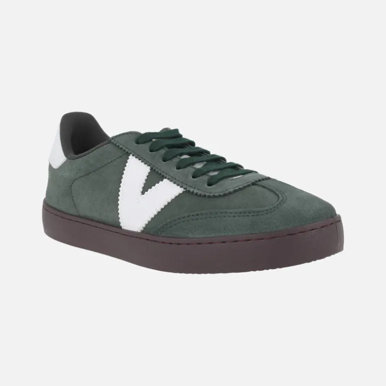 Zapatillas deportivas Berlín ciclista en piel serraje para hombre