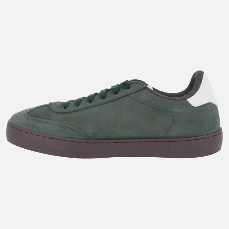 Zapatillas deportivas Berlín ciclista en piel serraje para hombre