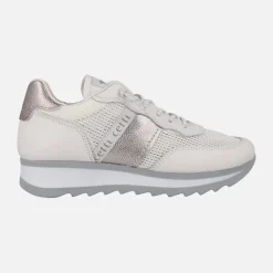 Zapatillas deportivas blancas multi material