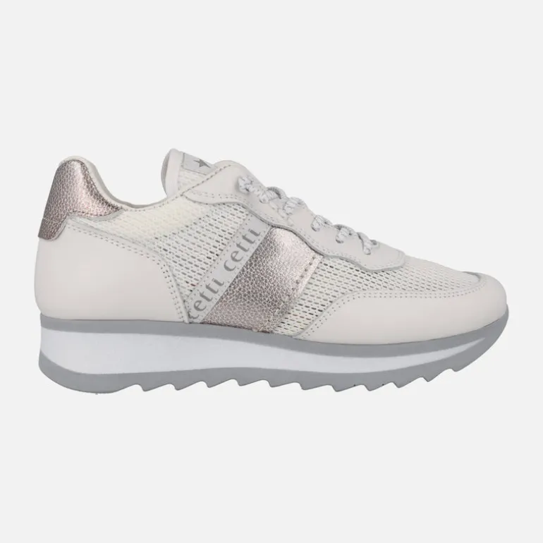 Zapatillas deportivas blancas multi material