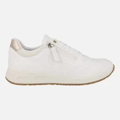 Zapatillas deportivas blancas con cordones y cremallera Bulmya