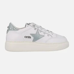 Zapatillas deportivas blancas Cetti 1320 con piso volúmen