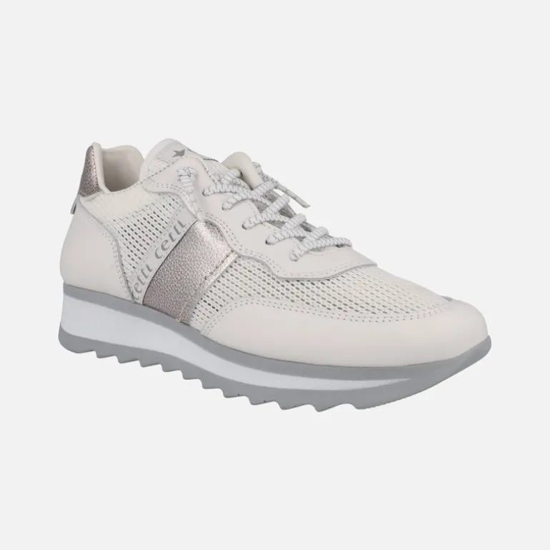 Zapatillas deportivas blancas multi material