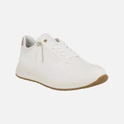 Zapatillas deportivas blancas con cordones y cremallera Bulmya