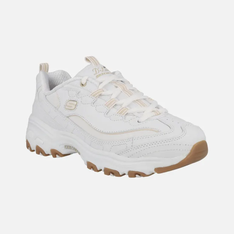 Zapatillas deportivas blancas con piso volúmen D'lites Good Neutral
