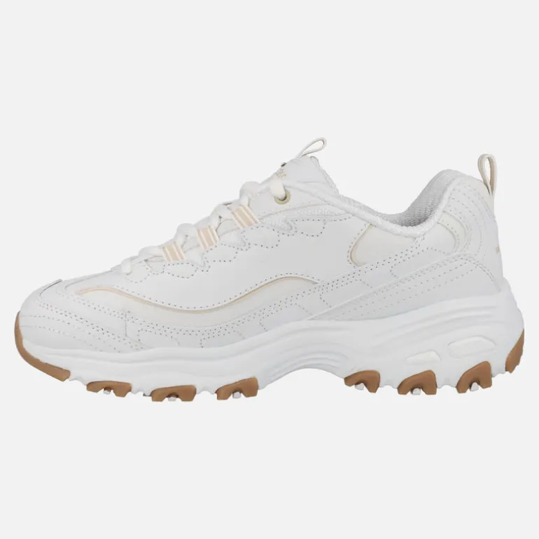 Zapatillas deportivas blancas con piso volúmen D'lites Good Neutral