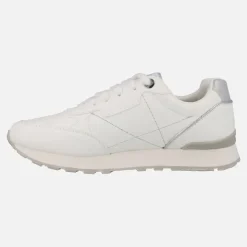 Zapatillas deportivas blancas con detalles plata Joggo classic