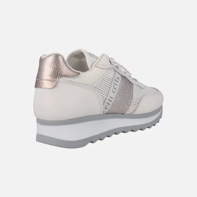 Zapatillas deportivas blancas multi material