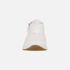 Zapatillas deportivas blancas con cordones y cremallera Bulmya