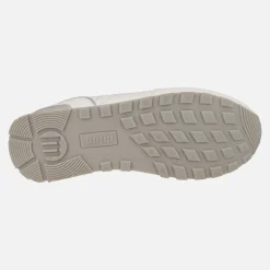 Zapatillas deportivas blancas con detalles plata Joggo classic