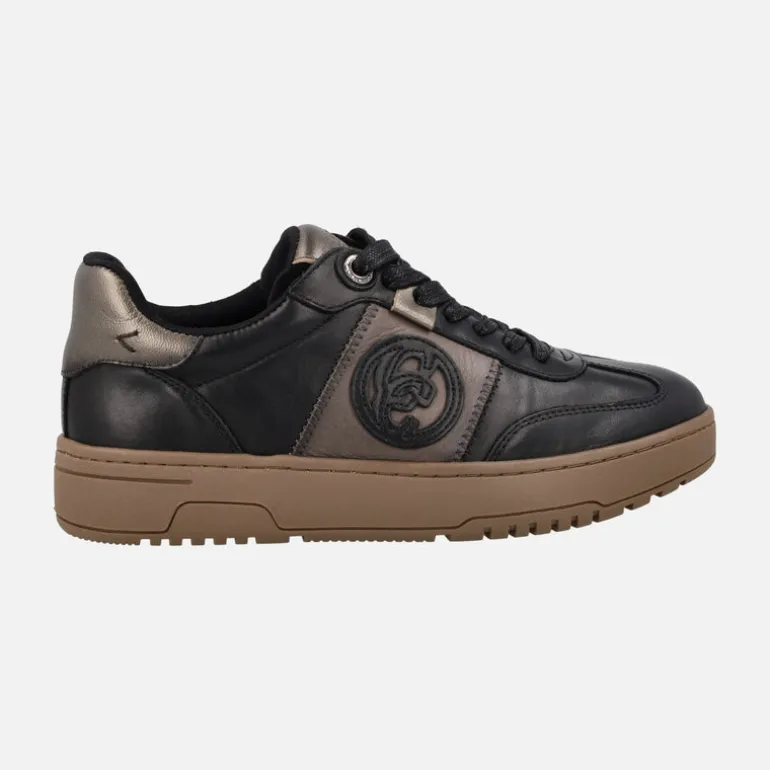 Zapatillas deportivas Carmela en combinado negro y bronce