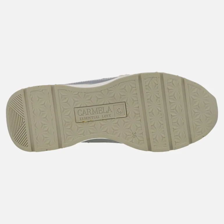 Zapatillas deportivas Carmela de piel con dibujo troquelado