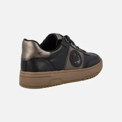 Zapatillas deportivas Carmela en combinado negro y bronce