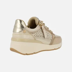 Zapatillas deportivas Carmela de piel con dibujo troquelado