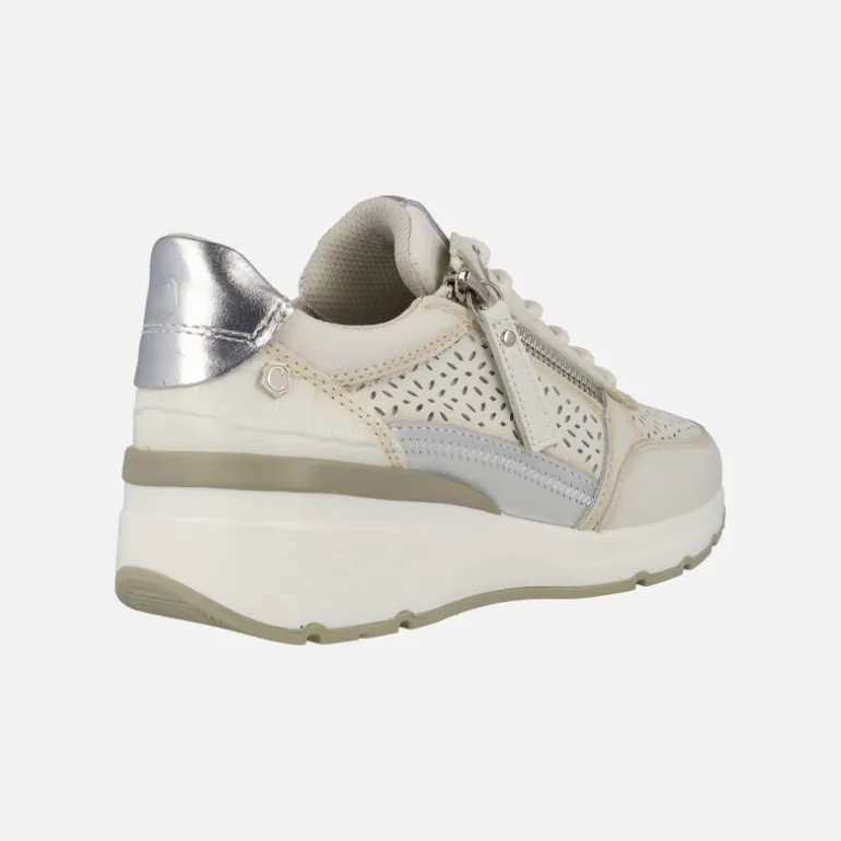 Zapatillas deportivas Carmela de piel con dibujo troquelado