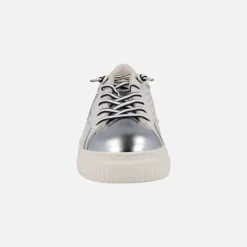 Zapatillas deportivas Cetti en piel blanca con detalles en cebra