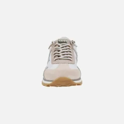 Zapatillas deportivas Cetti en piel y tejido con cordones elásticos