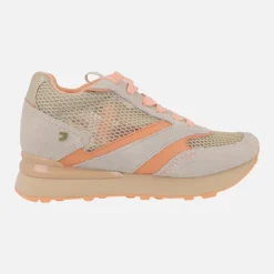 Zapatillas deportivas con cuña interior Larrabee beige
