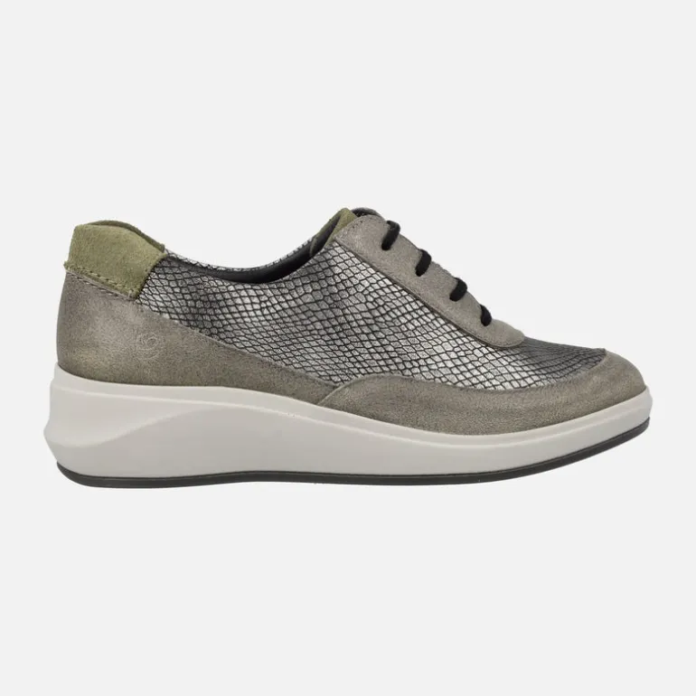 Zapatillas deportivas confort multi material con cierre de cordones