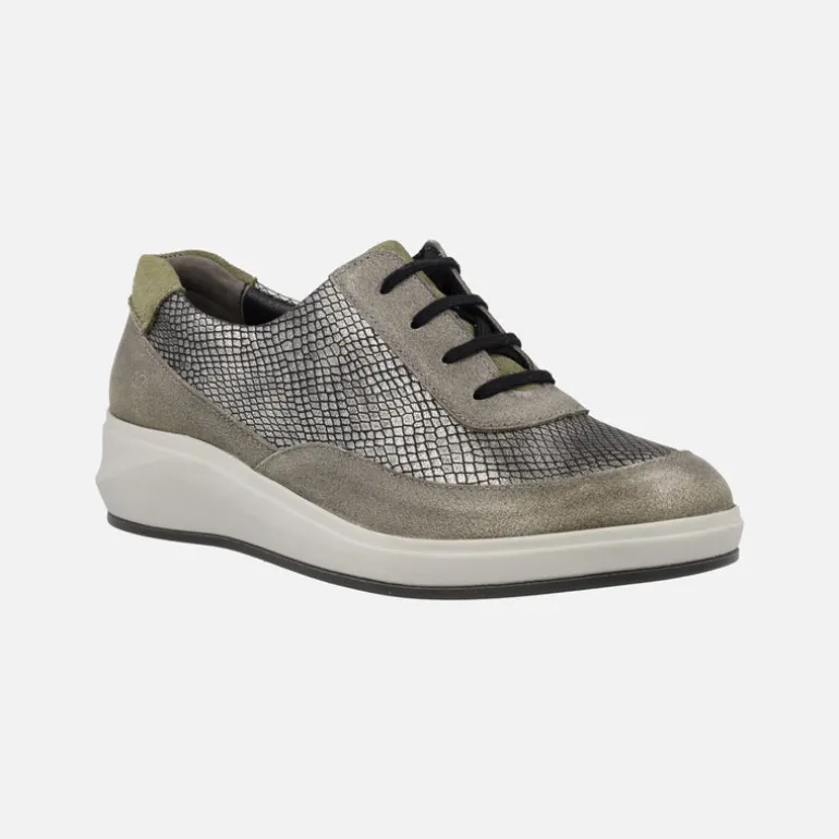 Zapatillas deportivas confort multi material con cierre de cordones