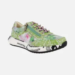 Zapatillas deportivas con cremallera lateral Burton 1123 Anis