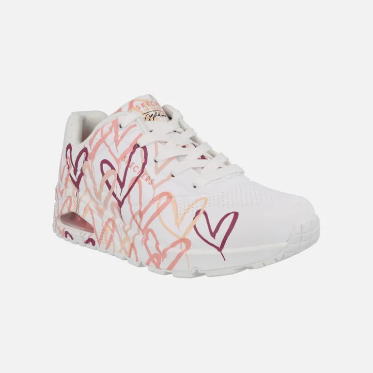 Zapatillas deportivas con corazones Skechers x JGoldcrown Uno - Spread the Love
