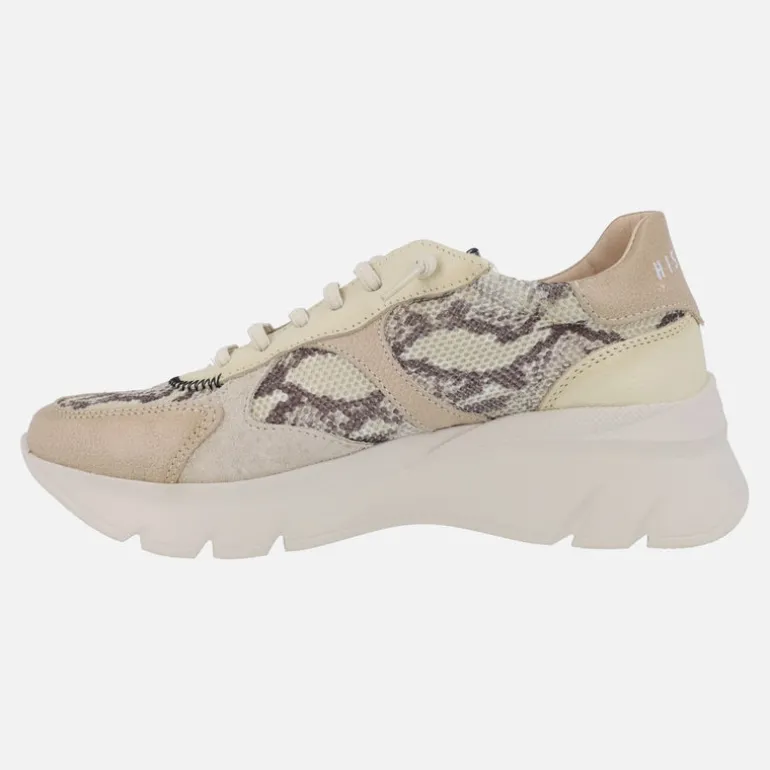 Zapatillas deportivas con plataforma Kansas Python Taupe