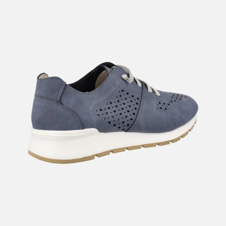 Zapatillas deportivas con perforados y cordones elásticos