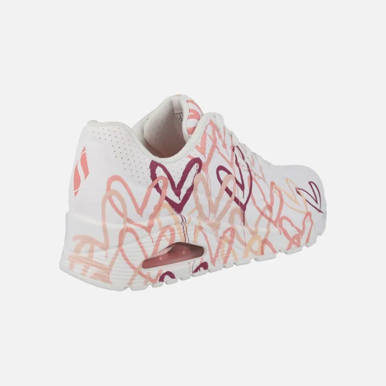 Zapatillas deportivas con corazones Skechers x JGoldcrown Uno - Spread the Love