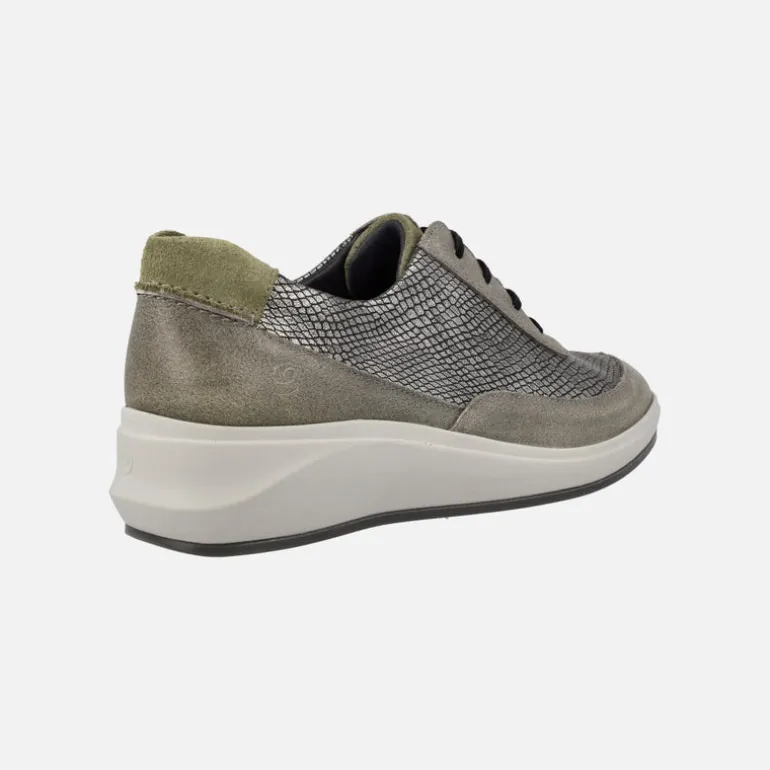 Zapatillas deportivas confort multi material con cierre de cordones