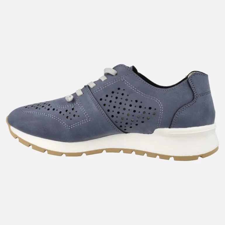 Zapatillas deportivas con perforados y cordones elásticos