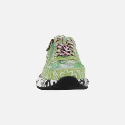 Zapatillas deportivas con cremallera lateral Burton 1123 Anis