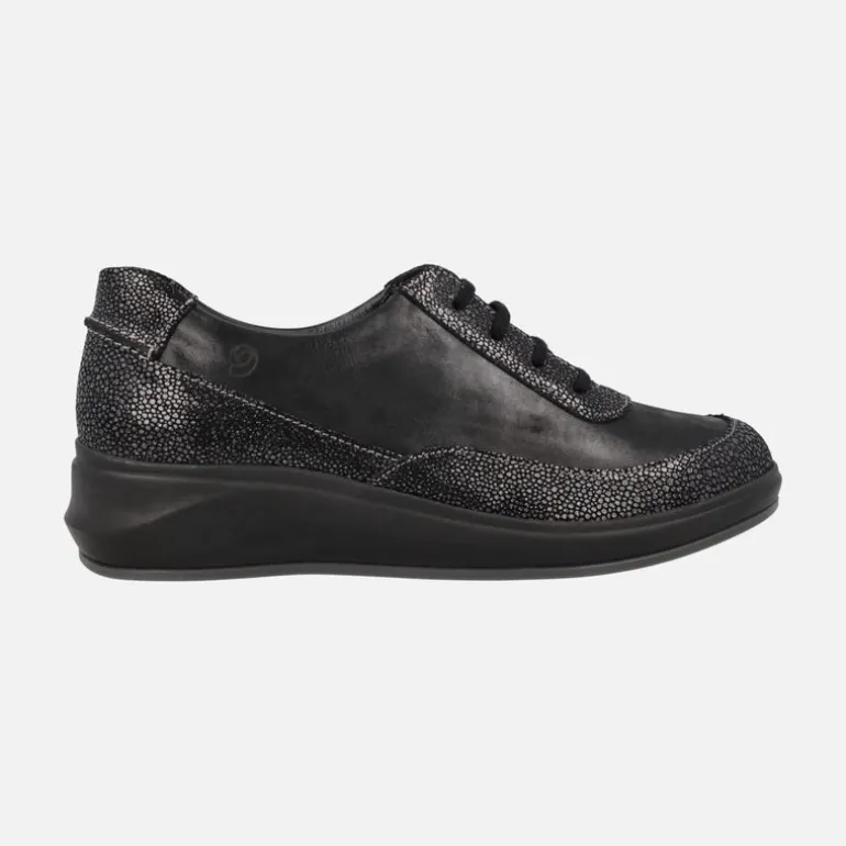 Zapatillas deportivas confort multi material con cierre de cordones