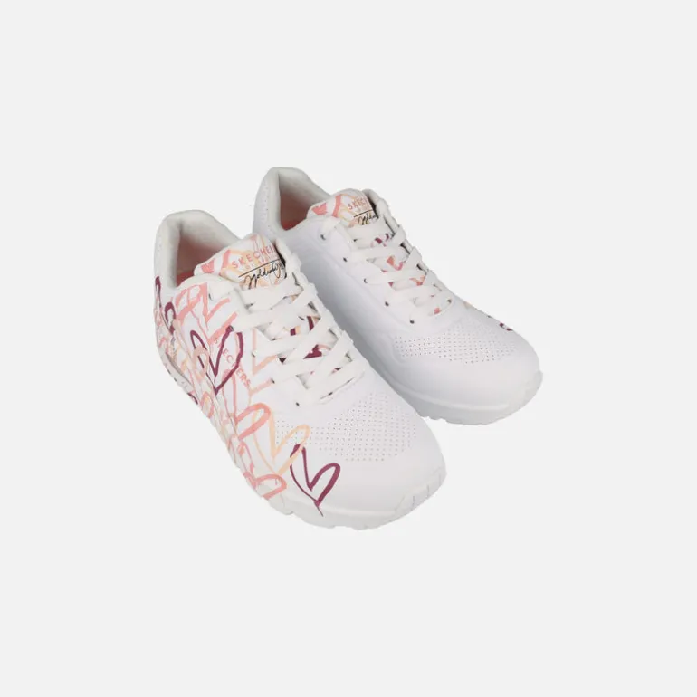 Zapatillas deportivas con corazones Skechers x JGoldcrown Uno - Spread the Love