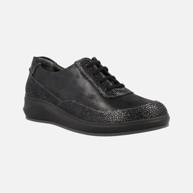 Zapatillas deportivas confort multi material con cierre de cordones