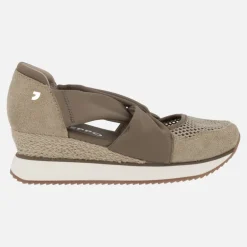Zapatillas deportivas Darlington en piel y rejilla con tiras cruzadas al empeine