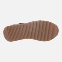 Zapatillas deportivas Darlington en piel y rejilla con tiras cruzadas al empeine