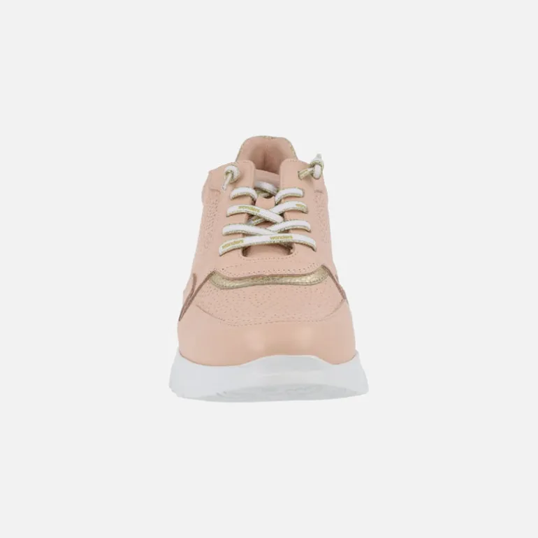 Zapatillas deportivas de piel con dibujos troquelados