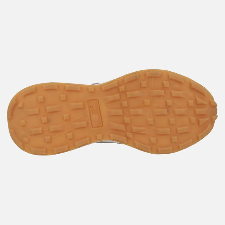 Zapatillas deportivas de piel con picados cordones y cremallera
