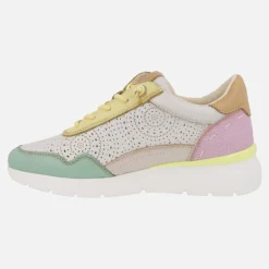 Zapatillas deportivas de piel con cordones y cremallera Carmela