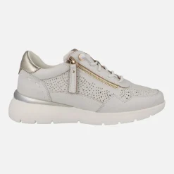 Zapatillas deportivas de piel con cordones y cremallera Carmela