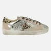 Zapatillas deportivas en combinado glitter y animal print