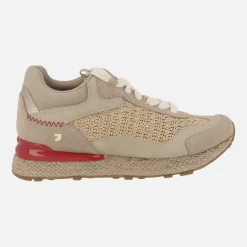 Zapatillas deportivas en piel y rafia Harding
