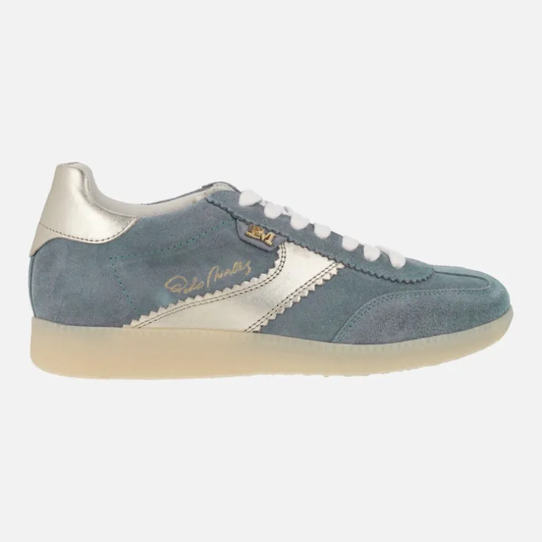 Zapatillas deportivas en ante y metalizados Indiana
