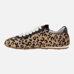 Zapatillas deportivas en piel animal print leopardo SO5508-P