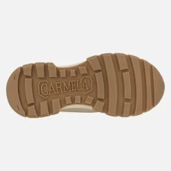 Zapatillas deportivas en combinado de piel y rejilla Carmela