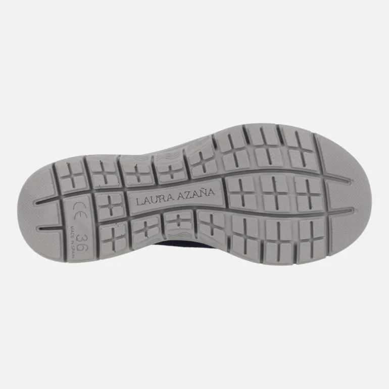 Zapatillas deportivas en tejido corte salón